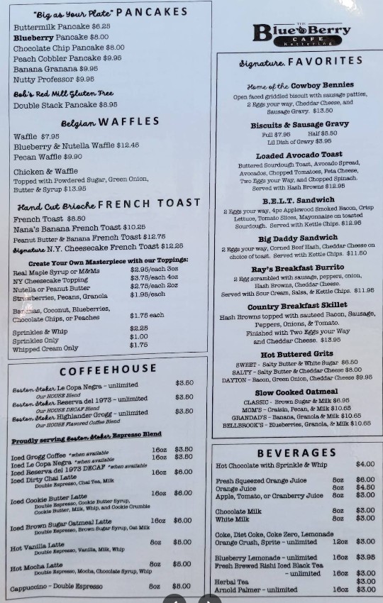 The Blue Berry Cafe Kettering – Menu, Prices & Delicious Brunch Options ...
